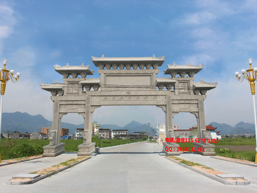 村莊牌坊圖片